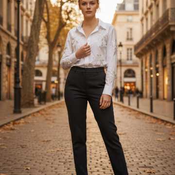 fransız işlemeli gömlek 